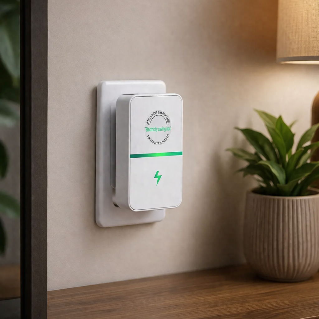 Enerluxe - Energy Saver Plug-In Power Box 90–250V Input Range