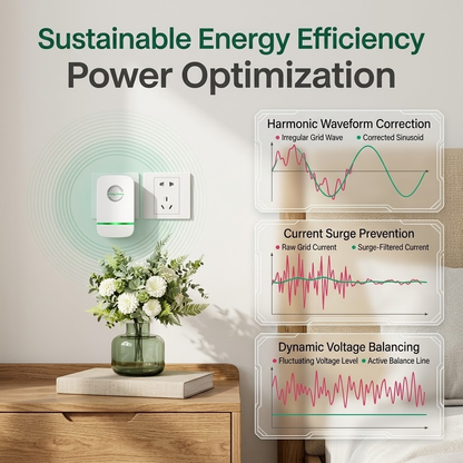 Enerluxe - Energy Saver Plug-In Power Box 90–250V Input Range