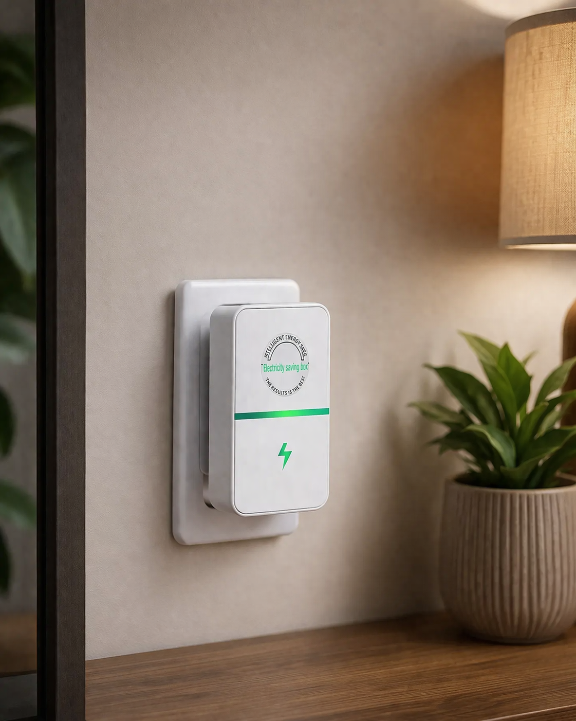 Enerluxe - Energy Saver Plug-In Power Box 90–250V Input Range