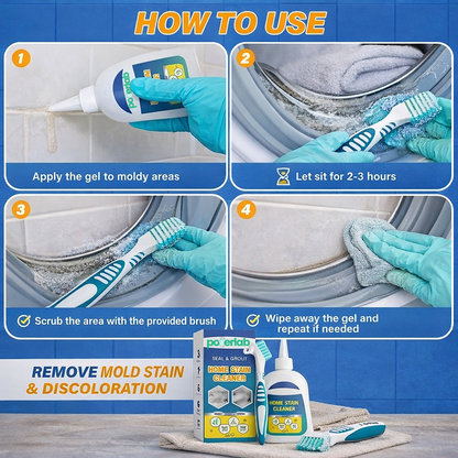 PowerLab Mold Remover Gel with Scrub Brush - 210g
